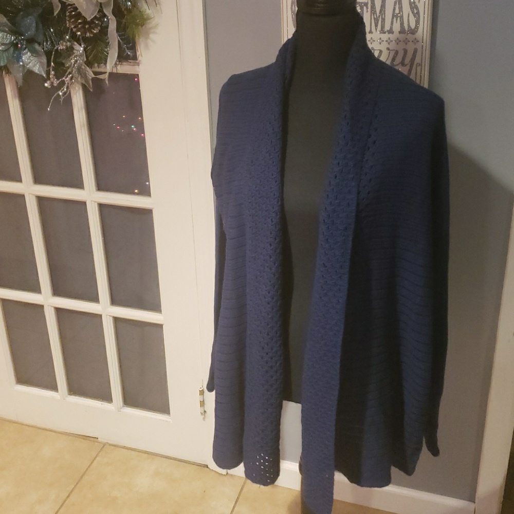 Blue cardigan xl new w tags